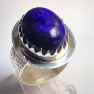 Lapis Lazuli 925 Sterling Silver Ring